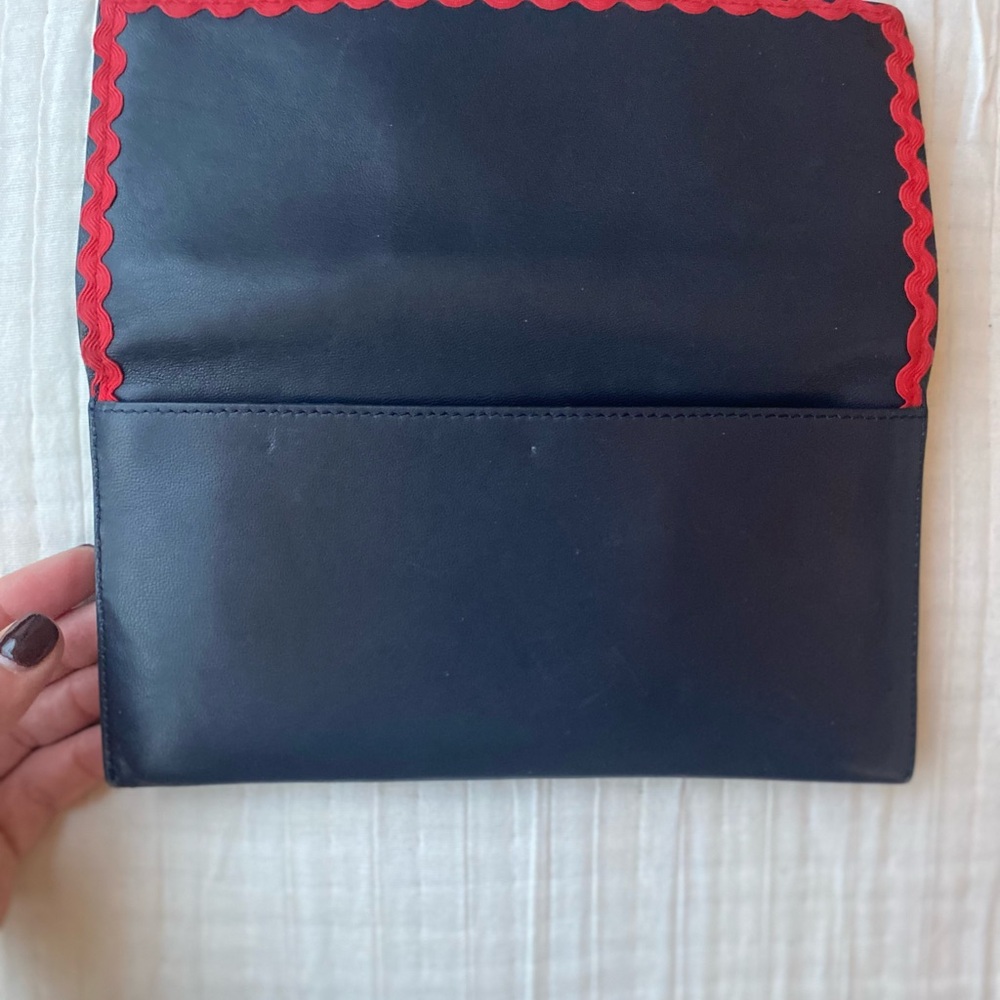 LOEFFLER RANDAL Tiered Ric Rac Everything Wallet - navy - Picture 2 of 7